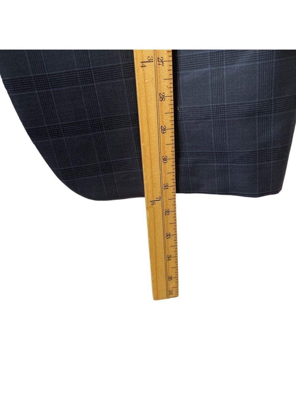 Hickey Freemen Mens Suit Jacket Blazer Size 40R 33S Sports Coat Plaid Classic - Picture 14 of 15
